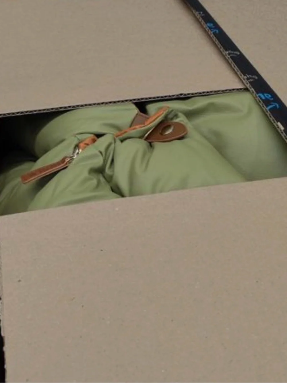 Padded Olive Green & Orange Dog Car Booster Seat